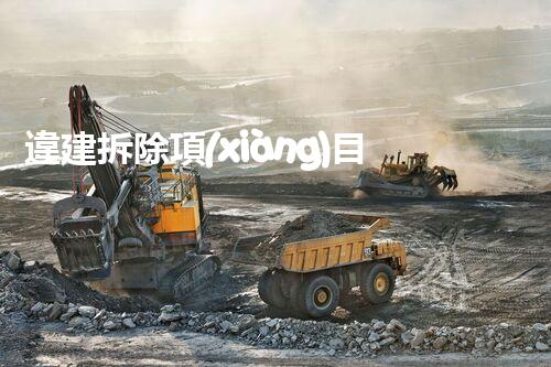 違建拆除項(xiàng)目：重塑都市風(fēng)貌，共建和諧家園